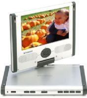 Polaroid PDM-0752 Remanufactured Portable SwivelScreen DVD Player 7 widescreen (16:9) color LCD screen, Resolution 480 x 234, Screen swivels 180 degrees, Fully functional 5-point control button while in screen-out mode, Built-in Dolby Digital decoder (PDM0752 PDM 0752) 