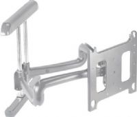 Chief PDR-2000S Large Flat Panel Swing Arm Wall Mount, 37" Extension without Interface, 9" Lateral Shift, 200 lbs Load Capacity, 1" Manual Height Adjustment, 3.4" Minimum Depth, Landscape, Portrait Orientation, Post-Installation Leveling,  Universal Solution, + 5deg., - 15deg. Tilt, 42" - 71" Typical Screen Sizes, 16" Wall Stud Compatibility, UPC 841872045351, Silver Finish (PDR-2000S PDR 2000S PDR2000S PDR-2000 PDR2000 PDR 2000) 
