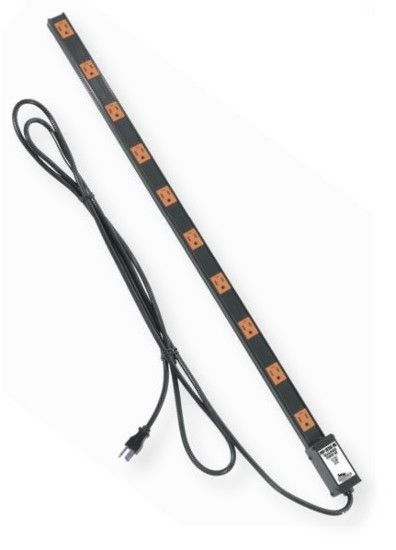 Middle Atlantic PDT-1015C-NS Power Strip, 10 Oulet, 15 Amps; Black; Compact design takes up minimal space inside racks; Fast, easy mounting with reusable, space-saving clips; 9 Feet cord; UPC 656747065354 (PDT1015CNS PDT1015C-NS PDT1015CNS-POWER PDT-1015C-NS-STRIP POWERPDT1015CNS PDT-1015C-NSTRIP)