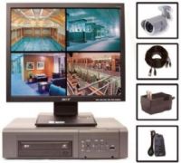 Pegasus CCTV PDVR8NB250 Pro Line Camera Systems, 8 Pegasus Day/Night IR Bullet cameras with 3.6mm lens & mount, 8 100' Power/Video Cables w/ BNC connectors, 8 Pegasus Plug-in Power 12VDC Supplies, 8 ch Pegasus Networkable DVR w/ DVD Burner, 17" LCD Monitor VGA Only - Brand May Vary, 1 Ditek Surge Protector, Triplex MPEG-4 DVR with Embedded Linux OS, Network Capable, Remote Control, DVD-RW, USB (PDVR-8NB250 PDVR 8NB250) 