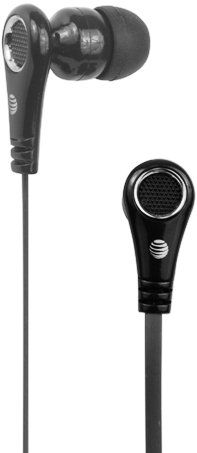 AT&T PEB01-BLK Stereo In-Ear Earbuds with Flat Tangle-Free Cable, Black, 10mm driver, Speaker impedance 32 ohms, Frequency 20hz-20kHz, Soft silicone ear buds provided noise reducing ear buds that provide superior comfort, Industry-leading 3.5mm Jack that works with every smartphone (PEB01BLK PEB01 BLK PEB-01-BLK PEB 01-BLK) 