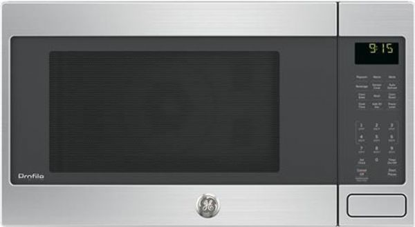 General Electric PEB9159SJSS Model GE Profile Series 1.5 CU. FT Countertop Convection/Microwave Oven, Gray; Microwave/Convection Cooking Technology; 1.5 Cubic Feet Capacity and 1000 Watts; Convection cooking Let Choose this setting when baking or browning is desired; Warming oven that Keeps prepared foods warm and fresh, and retains superb moistness and crispness; UPC 084691819943 (GEPEB9159SJSS GE-PEB9159SJSS GE PEB9159SJSS GE PEB-9159-SJSS GEPEB-9159 SJSS GE PEB 9159 SJSS GE-PEB-9159-SJSS) 