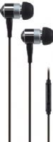 AT&T PEBM02-BLK Stereo In-Ear Earbuds with Microphone, Black; Speaker impedance 32 ohms; Frequency 20hz-20kHz; 10mm driver; Soft silicone ear buds provide superior comfort with a noise reducing fit; Microphone makes it easy to listen to music or switch to a phone call with the push of a button (PEBM02BLK PEBM02 BLK PEB-M02-BLK PEBM-02-BLK)  