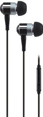 AT&T PEBM02-BLK Stereo In-Ear Earbuds with Microphone, Black; Speaker impedance 32 ohms; Frequency 20hz-20kHz; 10mm driver; Soft silicone ear buds provide superior comfort with a noise reducing fit; Microphone makes it easy to listen to music or switch to a phone call with the push of a button (PEBM02BLK PEBM02 BLK PEB-M02-BLK PEBM-02-BLK) 