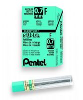 Pentel 50-7-2B/BX Super Lead .7mm 2B, 12  Leads Tubes Pack; For paper surfaces, formulated with polymer resin bonded to carbon and graphite particles that never need sharpening; These leads break less, last longer, write smoother, and produce dense black lines that resist smearing and fading; Dimensions 3.00" x 1.5" x 1.00"; Weight 0.72 lbs; UPC 072512007747 (50-7-2B/BX 5072B/BX  PENTEL50-7-2B/BX LEAD) 