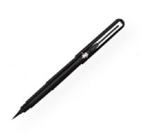 Pentel GFKP3BPA Pocket Brush Pen Black; Durable premium bristles create fine to broad lines with a single brush stroke; Permanent pigment ink is both water- and fade-resistant; Features a measured ink flow and leak-proof fittings; Includes two refills; Black ink; Shipping Weight 0.3 lb; Shipping Dimensions 2.38 x 7.25 x 0.5 in; UPC 072512235904 (PENTELGFKP3BPA PENTEL-GFKP3BPA BRUSH PAINTING) 