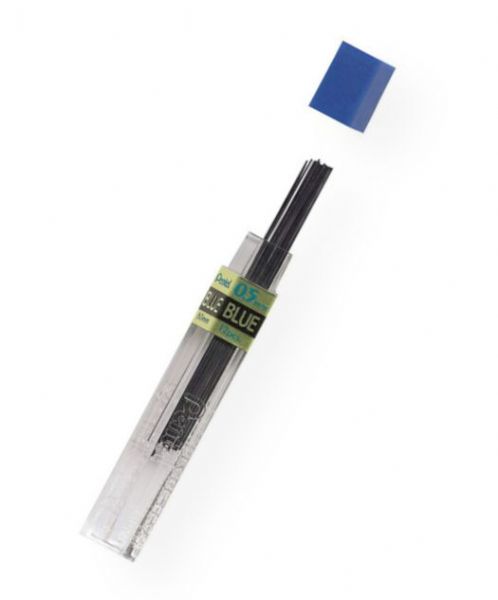 Pentel PPB-5/BX Colored Lead Blue .5mm; For paper surfaces, these leads never need sharpening, resist fading, and smear less; Offers more color options to people who prefer to use pencils; Contains no graphite and color is from a modified form of polymer resin; Ideal for accountants, bankers, teachers, graphic artists, student work, color-coding, underlining, and more; Packaged 12 leads/tube; Shipping Weight 0.72 lb; UPC 072512008164 (PENTELPPB5BX PENTEL-PPB5BX PENTEL/PPB5BX PPB5BX LEAD)