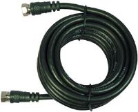 Generic PET10-5060 F to F-RG59 Screw-On Cables -12 ft, Nickel-plated fittings, Molded connectors, Black (PET105060 PET10 5060 205-020BK ELR AA-139) 