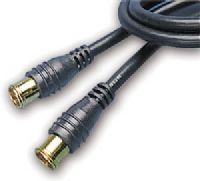 Generic PET10-5220 F to F-RG59 Quick-Connect Cables -6 ft, Easy push-on design, Nickel-plated fittings, Molded connectors, Black (PET105220 PET10 5220) 