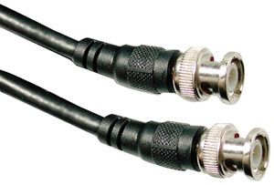 Petra PET20-2020 RG59 Coaxial Cable with BNC Plugs (100 ft), Black (PET20 2020 PET202020 C1701/BK/100)