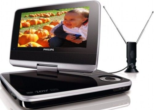 Philips PET749/37 Portable DVD Player with Built-in Digital HDTV Tuner, 7