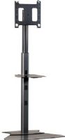 Chief PF1UB Flat Panel Floor Stand (up to 65-Inch), Centris Fingertip Tilt, Integrated knob provides tool-less, telescoping adjustment from 4 ft. (1.2 m) to 7 ft. (2.1 m), Modular base Design for Easy Handling, Optional PAC710 Shelf must be purchased separately, Pitch +/- 15º, Weight Capacity 200 lbs (90.7 kg), UPC 841872100654 (PF-1UB PF1-UB PF1U PF-1U PF12000B) 