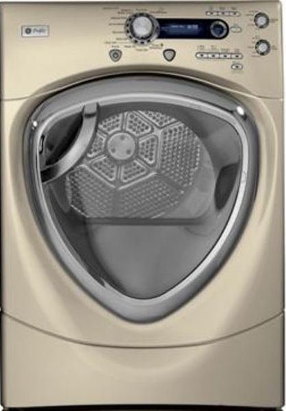 GE General Electric PFDS455ELMG Electric Steam Dryer with 7.5 cu. ft. Capacity, Specialty Cycles, 27