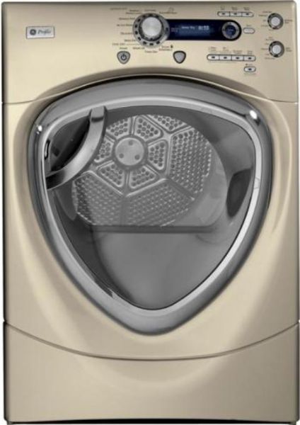 GE General Electric PFDS455GLMG Profile Gas Steam Dryer with 7.5 cu. ft. Capacity, 27