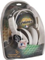 Koss PFJMLBSDP Fan Jams San Diego Padres Full Size Stereo Headphones, Lightweight for portable use, Dynamic element for deep bass, Soft leatherette ear cushions for added comfort, Built for maximum durability with ultimate comfort, Frequency 30Hz-20kHz, Straight single-entry 8ft cord, 3.5mm plug & 6.3mm adapter, UPC 847504012517 (PFJ-MLBSDP PFJM-LBSDP PFJMLB-SDP PFJMLBS-DP) 