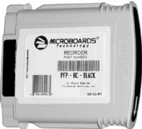 Microboards PFP-HC-BLACK Ink Cartridge, Print cartridge Consumable Type, Ink-jet Printing Technology, Black Color, 20,000 Prints at 10% Coverage Duty Cycle, For use with Microboards MX1/MX2/PF-PRO Printer Series, New Genuine Original OEM Microboards (PFPHCBLACK PFP HC BLACK PFPHC PFP-HC PFP HC) 