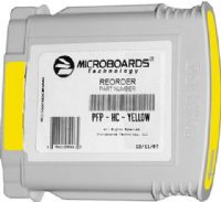 Microboards PFP-HC-YELLOW Ink Cartridge, Print cartridge Consumable Type, Ink-jet Printing Technology, Yellow Color, Approximately 1,500 Prints Duty Cycle, For use with Microboards MX1/MX2/PF-PRO Printer Series, New Genuine Original OEM Microboards (PFPHCYELLOW PFP HC YELLOW PFPHC PFP HC PFP-HC) 