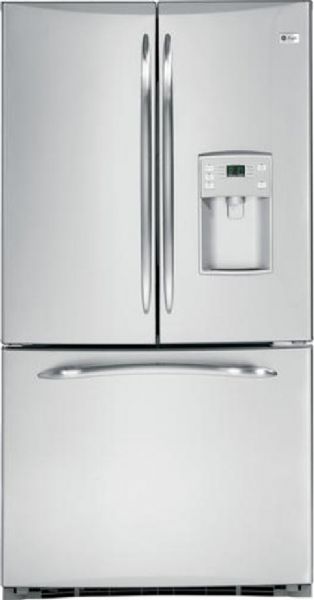 GE General Electric PFSS5PJZSS Profile series French Door Refrigerator, 25.1 cu. ft. Total Capacity, 17.36 cu. ft. Fresh Food Capacity, 7.72 cu. ft. Freezer Capacity, 30.4 sq. ft. Shelf Area, 2 Adjustable Humidity Crisper Drawers, 1 Adjustable Temperature Full-Width Drawer, 4 Total - Glass Fresh Food Cabinet Shelves, 4 Split Adjustable Shelves, 3 Slide-Out Shelves, 3 Spill Proof Shelves , 1 QuickSpace Shelf, Stainless Steel Color (PFSS5PJZSS PFSS-5PJZSS PFSS 5PJZSS PFSS5PJZ-SS PFSS5PJZ SS)
