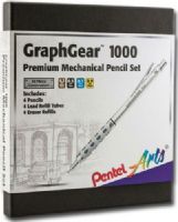 Pentel PG1000BXSET GraphGear 1000, Premium Mechanical Pencil Set; The premier professional drafting pencil for technical and everyday applications; The 4mm tip design makes it ideal for use with rulers and templates; UPC 072512261965 (PENTELPG1000BXSET PENTEL PG1000BXSET PG1000 BXSET PG 1000BXSET PENTEL-PG1000BXSET PG1000-BXSET PG-1000BXSET) 