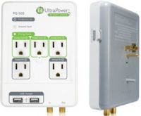 UltraPower PG-503 Planet Green Energy Saving Multimedia Surge Protector, USB Remote On/Off Controller, 2 Always On Outlets for components that require it, 2 USB Charging Ports, Energy Saver LED, Ground Fault LED, Always On LED, Manual On/Off and Learning Button, 3 Energy Saving Outlets, UPC 625889502508 (PG503 PG 503) 