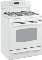 GE General Electric PGB916DEMWW Gas Range with 5 Sealed Burners, 30" Size, 5.0 cu. ft. Upper Oven Capacity, Self-Clean Oven Cleaning, Sealed Cooktop Burners, 270 degree of turn Valves, QuickSet IV Glass Touch QuickSet Oven Controls, Porcelain Enameled One-Piece Upswept Cooktop, Heavy-Cast Removable Grates, Dishwasher-Safe Continuous Grates, Electronic Ignition System, White Color (PGB916DEMWW PGB916DEM-WW PGB916DEM WW PGB916DEM PGB-916DEM PGB 916DEM) 