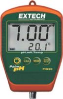 Extech PH220-C Waterproof Palm pH Meter with Cabled pH Electrode, Large LCD displays pH or mV and Temperature simultaneously, Microprocessor provides for Automatic Buffer recognition, Memory stores 25 readings, Automatic Temperature Compensation via Pt-100 sensor built into electrode (PH220C PH-220-C PH220 PH-220) 