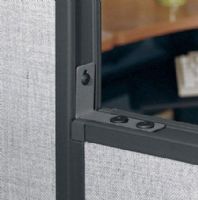 Bush PH99790-03 Pro Panels Slate High-Low Connector, Comes with a 42" high post, Included hardware forms one connection, Connects a 42" panel and a 66" panel to form a straight line, Also connects a 42" panel and 66" panel to form an L-shape, Replaced PH99790 (PH 99790 PH-99790) 