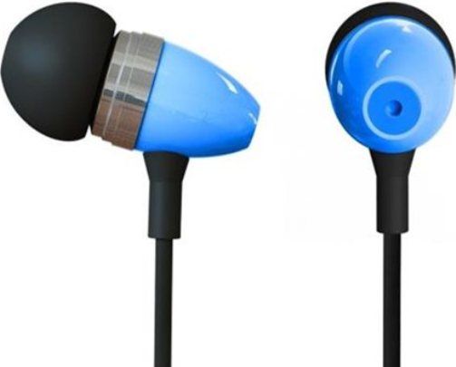 Polaroid PHP729-BL Metal Smartphone Stereo Earbuds With Built-In Microphone, Blue; 3.5 mm jack connects to most music phones; Built-in microphone for hands free conversations; Answer or end calls while listening to music; Aluminum alloy, vibration-free housing; Includes three ear cushions (Small, medium and large); Dimensions 5.5