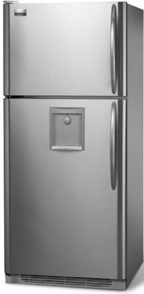 Frigidaire PHT189WHKM Freestanding Top-Freezer Refrigerator with Water Through-the-Door Dispenser, 4 Half-Width Cantilever SpillSafe Shelves, 2 Clear Humidity Crispers, Can Dispenser and Tilt-Out Freezer Wire Bin: Stainless Steel/Left-Swing Door, 14.27 cu. ft Fresh Food Volume, 4.07 cu. ft Freezer Volume, 22.4 sq. ft Total Shelf Area, UltraSoft Stainless Steel Doors, UltraPro Stainless Steel Handles (PHT-189WHKM PHT 189WHKM)