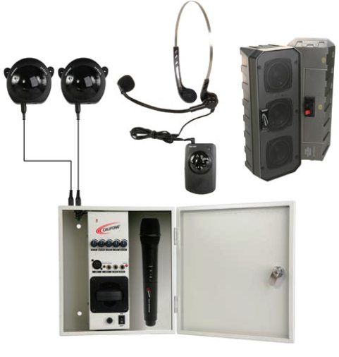 Califone PI30-IRSYS Infrared Classroom Audio System, Two ceiling-mounted IR receivers feature twice as many internal sensors as other brands for improved reception and increased coverage in larger classrooms, Wireless handheld microphone for students (PI30IRSYS PI30 IRSYS PI30-IR PI-30)