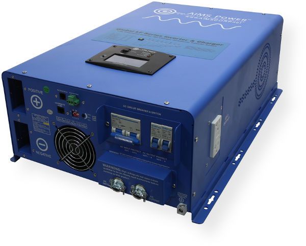 AIMS Power PICOGLF10KW48V240VS Low Frequency Inverter Charger 48 Volt, 10000 watt low frequency inverter 110/220Vac Split Phase, 30000 watt surge for 20 seconds -3x surge capability, Battery Priority Selector, Terminal Block, GFCI, Marine Coated and Protected, Multi Stage Smart charger 90 Amp, UPC 840271002330 (PICOGLF-10KW48V240VS PICOGLF-10KW-48V240VS PICOGLF10KW-48V240VS PICOGLF10KW48V-240VS)