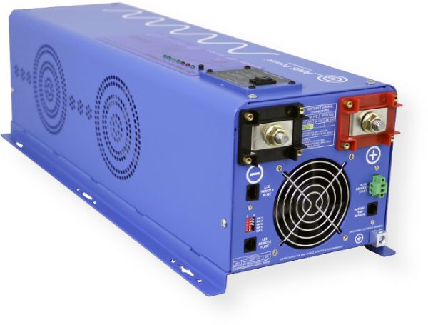 AIMS Power PICOGLF40W48V240VS Pure Sine Inverter Charger, 4000 Watt, 48Vdc - 240Vac Input and 120 -  240Vac Split Phase Output; 4000 watt low frequency inverter; 12000 watt surge for 20 seconds 300 percent surge capability; 48 Volt DC; 120/240 VAC split phase output (PICOGLF-40W48V240VS PICOGLF40W48V-240VS PICOGLF/W48V240VS PICOGLF40W48V/240VS PICOGLF-4000W AIMS-4000W)