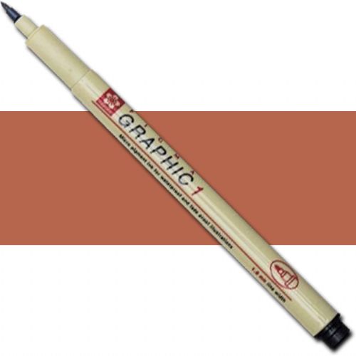 Pigma XSDK1-117 Sepia Graphic Drawing Pen; Designed to meet the specific needs of the graphic artist and hobbyist; Excellent archival Pigma ink performance; Waterproof, chemical proof, and fade resistant, will not smear or feather when dry; For graphic art, tole painting, cartooning, sketching, illustrations; AP non-toxic; Dimensions 6.5
