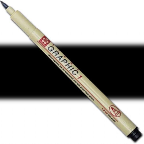 Pigma XSDK1-49 Black Graphic Drawing Pen; Designed to meet the specific needs of the graphic artist and hobbyist; Excellent archival Pigma ink performance; Waterproof, chemical proof, and fade resistant, will not smear or feather when dry; For graphic art, tole painting, cartooning, sketching, illustrations; AP non-toxic; Dimensions 6.5