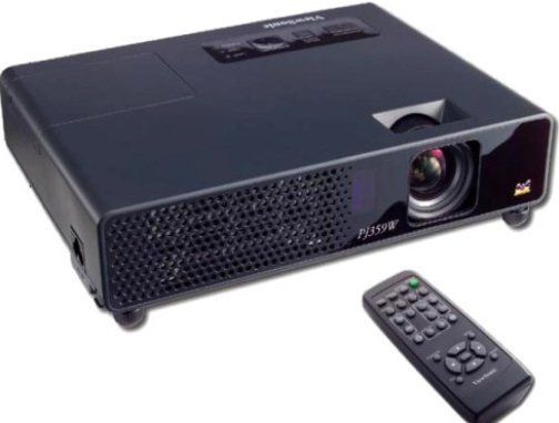 ViewSonic PJ359W Ultra-Portable WXGA 3LCD Projector, 2000 Lumens, 500:1 Contrast Ratio, 1280 x 800 WXGA Native Resolution, Short Throw Lens, 720p, 1080i, 1080p High Definition, NTSC, PAL, SECAM Compatible, Auto Keystone Correction, Closed Captioning, Direct Off Feature, 16:10 - 4:3 Compatible Aspect Ratio, 720p, 1080i, 1080p HDTV Compatibility, Manual/Manual 1.2x Focus/Zoom Adjusting, UPC 766907312812 (PJ359W P-J359-W P J359 W)
