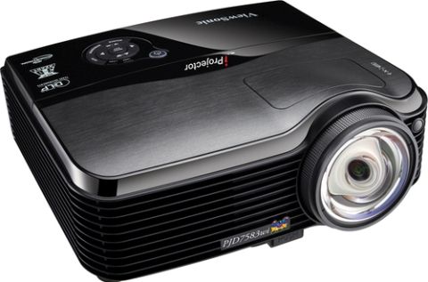 ViewSonic PJD7583WI DLP Projector, 3000 ANSI lumens Image Brightness, 2000:1 / 3000:1 dynamic Image Contrast Ratio, 1280 x 800 WXGA Resolution, Widescreen Native Aspect Ratio, 210 Watt Lamp Type, 4000 hours Typical Mode / 6000 hours economic mode Lamp Life Cycle, Short-throw fixed lens, Manual Focus Type, Digital Keystone Correction Type, Vertical Keystone Correction Direction (PJD7583WI PJD-7583WI PJD 7583WI PJD7583-WI PJD7583 WI)