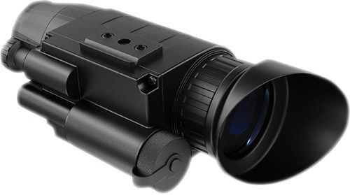 Pulsar PL74091B Challenger G2+ 1x21 Night Vision Monocular, 1x Magnification, 21mm Objective Lens Diameter, 46 lines/mm Resolution, 40 Angular Field of View, 400m Max.range of detection, +/- 4 diopter Eyepiece adjustment, 7mm Exit pupil, 25mm Eye relief, 50/20 hours Min. operating time (IR off / on), 1/4 inch Tripod mount (PL-74091B PL 74091B 74091)