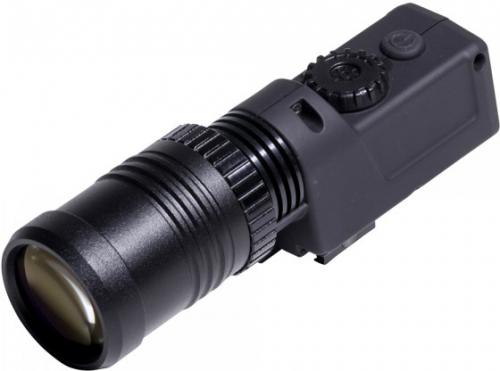 Pulsar PL79074 Pulsar X850 IR Flashlight; 350mW high powered IR flashlight; Increased brightness and viewing distance for night vision devices; Variable beam control, from spot to flood; Adjustable IR spot position; Variable output power (brightness); Compact and lightweightCarrying caseAdapter for devices with a 1/4
