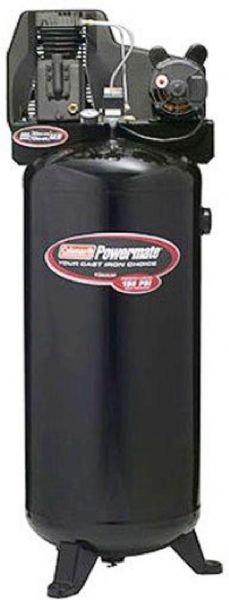 Coleman Powermate PLA3706056 Cast Iron Series Air Compressor, Oil Lubricated Belt Drive, Electric, Vertical Stationary, 3.7 Running HP, 60 Gallon Vertical ASME Tank, 208-240 spread voltage, single phase, UL & CSA Certified, 30 x 27 x 68 Shipping Dimensions, 243 lbs Shipping Weight, UPC 0-17565-22696-7, Replaced CLA3606056 (PLA 3706056 PLA-3706056)