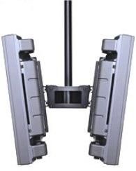 Peerless PLB3342 Dual Back-to-Back Large Flat Panel Ceiling Mount (w/o Ceiling Plate nor Extension Column) Kit with PLU3342 Universal Screen Adapter Plate, Black (PLB-3342 PLB 3342)