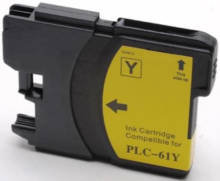 Premium Imaging Products PLC-61Y Yellow Ink Cartridge Compatible Brother LC61Y For use with Brother DCP-165C DCP-385C DCP-395CN DCP-585CW DCP-J125 DCP-J140W MFC-250C MFC-255CW MFC-290C MFC-295CN MFC-490CW MFC-495CW MFC-5490CN MFC-5890CN MFC-5895cw MFC-6490CW MFC-6890CDW MFC-790CW MFC-795CW MFC-990CW MFC-J220 MFC-J265w MFC-J270w MFC-J410w MFC-J415w MFC-J615W and MFC-J630W (PLC61Y PLC 61Y)