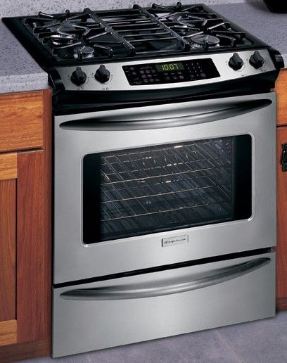Frigidaire PLCS389EC Slide-in Dual-Fuel Range with 4 Sealed Burners & EvenCook3 Convection System, 30