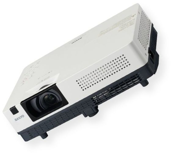 Sanyo PLC-WK2500 WXGA Ultra-Portable Multimedia Projector, 2500 ANSI Lumens, Resolution WXGA(1280x800), Contrast Ratio (Full on / off) 3000:1, Image Size 40