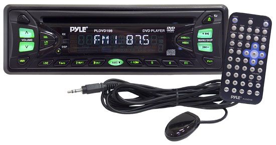 Pyle PLDVD198 In Dash Mobile CD/DVD/MP3 Player (PLD VD198, PLD-VD198)