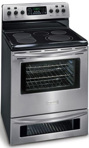 Frigidaire PLEFMZ99GC Free-Standing 30-Inch Electric Smoothtop Range with Self Cleaning Oven, 5.4 Cu. Ft. Maxx Capacity Hidden Bake Self-Cleaning Oven with Auto-Latch Safety Lock, 3,500W Bake / 3,600W Broil, Advanced Bake Plus Cooking System, Replaced PLEFMZ99FC PLEFMZ99EC PLEFMZ99DC PLEFMZ99CC PLEFMZ99BC PLEFMZ99AC (PLEF-MZ99GC PLE-FMZ99GC PLEFMZ99G PLEFMZ99)