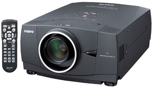 Sanyo PLV-80 Wide XGA (16:9) Multimedia Projector, 3000 ANSI Lumens, 1000:1 Contrast Ratio, 17.4 lbs, Resolution 1366x768 (PLV80 PLV 80 PL-V80 P-LV80)