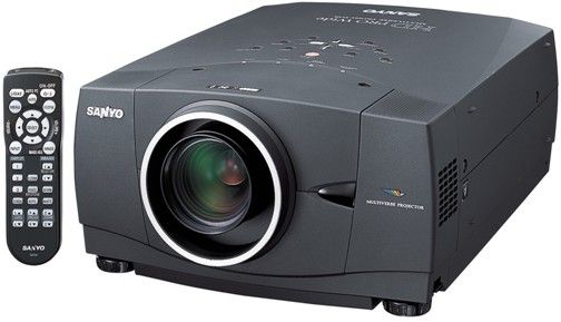 Sanyo PLV-80L Wide XGA (16:9) Multimedia LCD Projector, 3000 ANSI Lumens, 1000:1 Contrast Ratio, 15 Pin D-Sub, DVI-D with HDCP, and 5 Pin BNC Data Inputs, Component, Composite, or S Video Input, 16.3 lbs, Alternative to PLV-70 and PLV-75, Comes without a Lens (PLV80L PLV 80L PLV-80 PLV80)