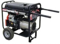 Coleman Powermate PM0601100 Model PRO11 Pro Series Contractor-Duty Generator, 13750 Maximum Watts, 11000 Running Watts, Control Panel, Low Oil Shutdown, Extended Run Fuel Tank, Wheel Kit, Idle Control, Electric Start, Honda GX 20hp Engine, 38.88” x 22.38” x 29.63”, 325 lbs, UPC 0-10163-60110-5, 49 State Compliant but Not approved for sale in California (PM-0601100 PM060110 PRO11 PRO11000) 