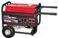 Coleman Powermate PM0606500 Model PRO 6500 Pro Series Contractor-Duty Generator, 8125 Maximum Watts, 6500 Running Watts, Control Panel, Low Oil Shutdown, Extended Run Fuel Tank, Wheel Kit, Idle Control, Honda GX 13hp Engine, 32.88” x 20.88” x 23.25”, 215 lbs, UPC 0-10163-60650-6, 49 State Compliant but Not approved for sale in California (PM-0606500 PM060650 PRO6500 PRO650) 