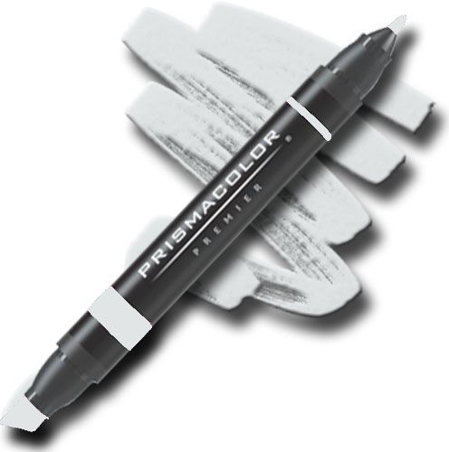 Prismacolor PM108 Premier Art Marker Cool Gray 10 Percent; Unique four-in-one design creates four line widths from one double-ended marker; The marker creates a variety of line widths by increasing or decreasing pressure and twisting the barrel; Juicy laydown imitates paint brush strokes with the extra broad nib; Gentle and refined strokes can be achieved with the fine and thin nibs; UPC 070735035202 (PRISMACOLORPM108 PRISMACOLOR PM108 PM 108 PRISMACOLOR-PM108 PM-108)